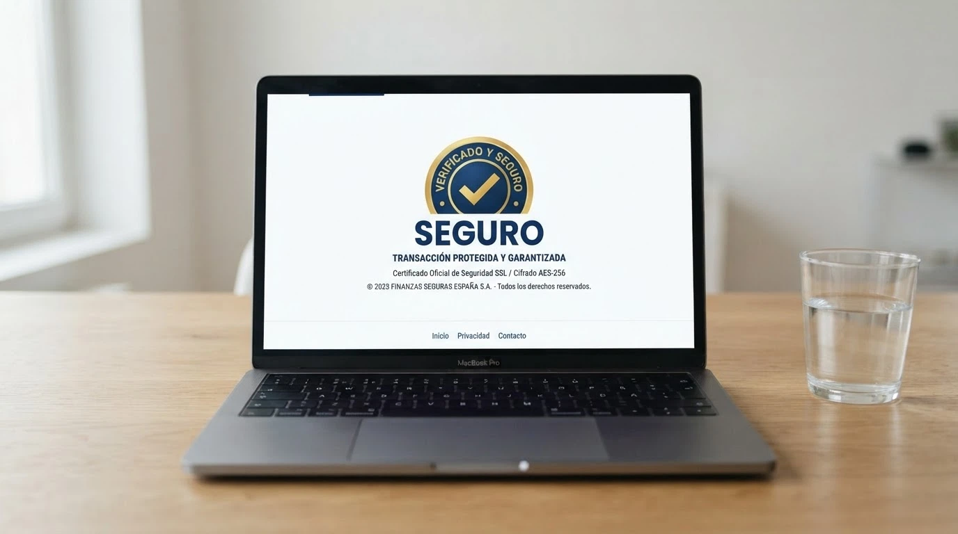 Sello oficial de la Dirección General de Ordenación del Juego visible en el pie de página de un operador con dominio .es